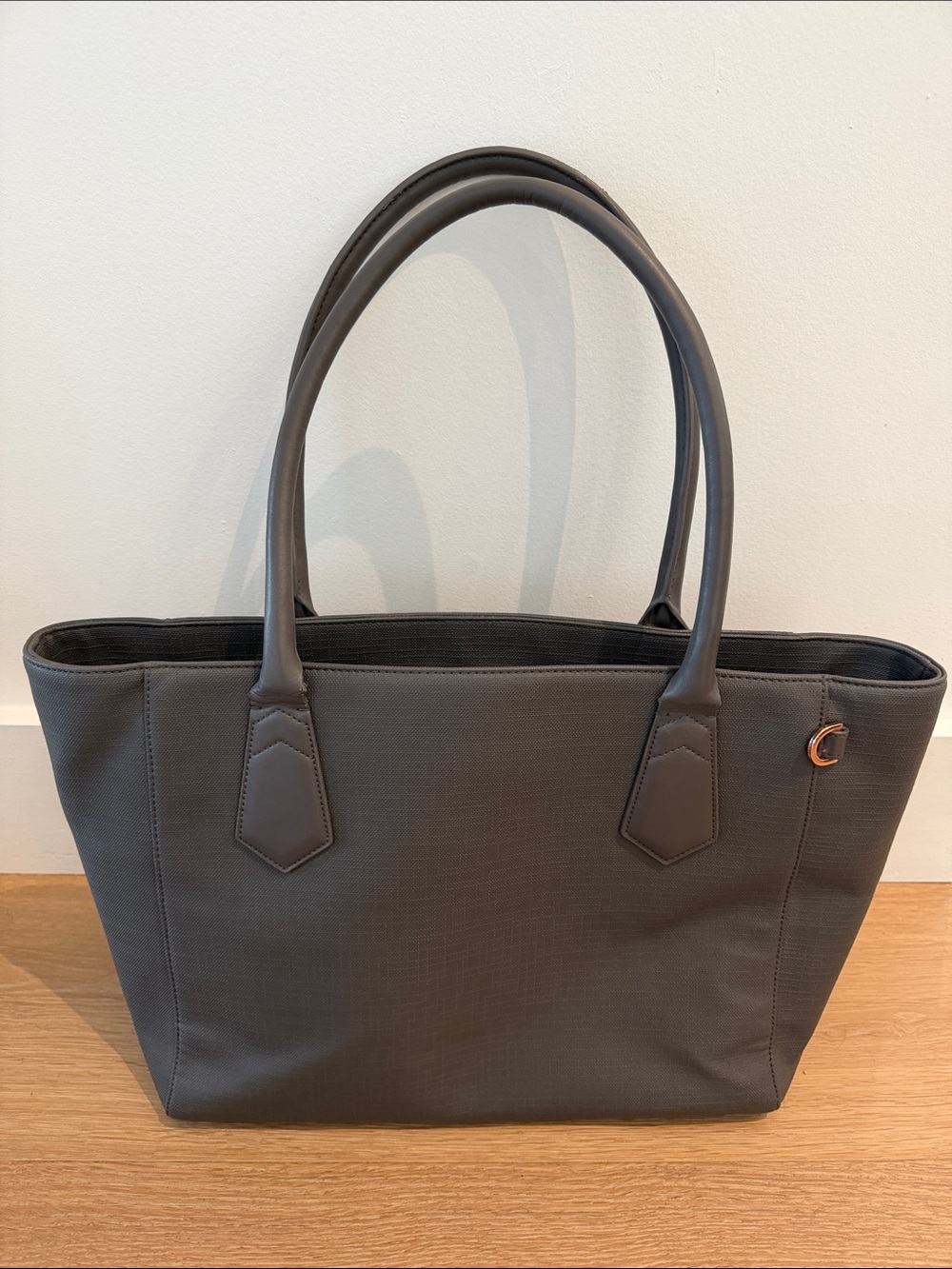 Dagne Dover Signature Classic Tote Graphite Grey